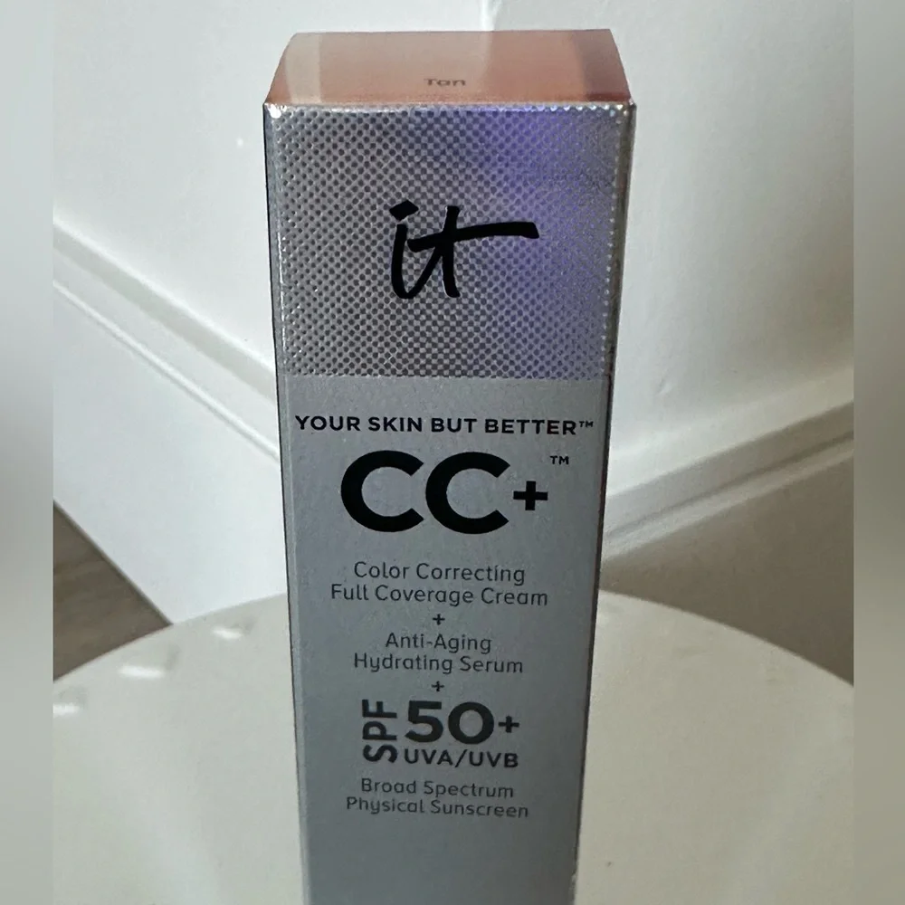 IT Cosmetics CC+ Cream Full-Coverage Foundation With SPF 50+ - Color: Tan -NEW!